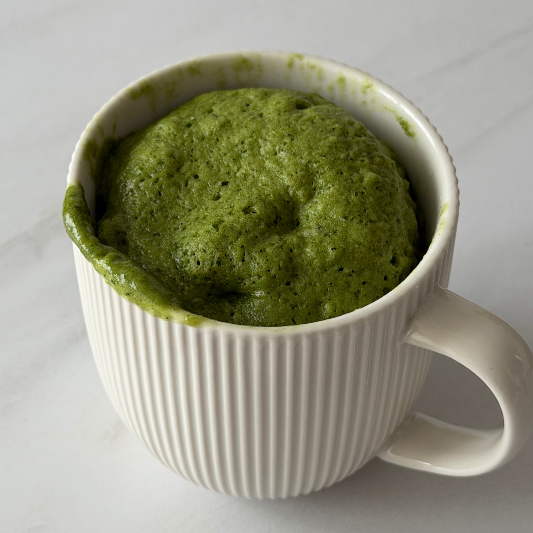 3-minute matcha mug cake