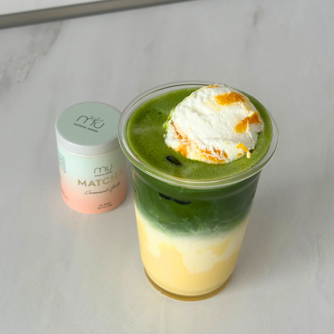 Mango Matcha Float