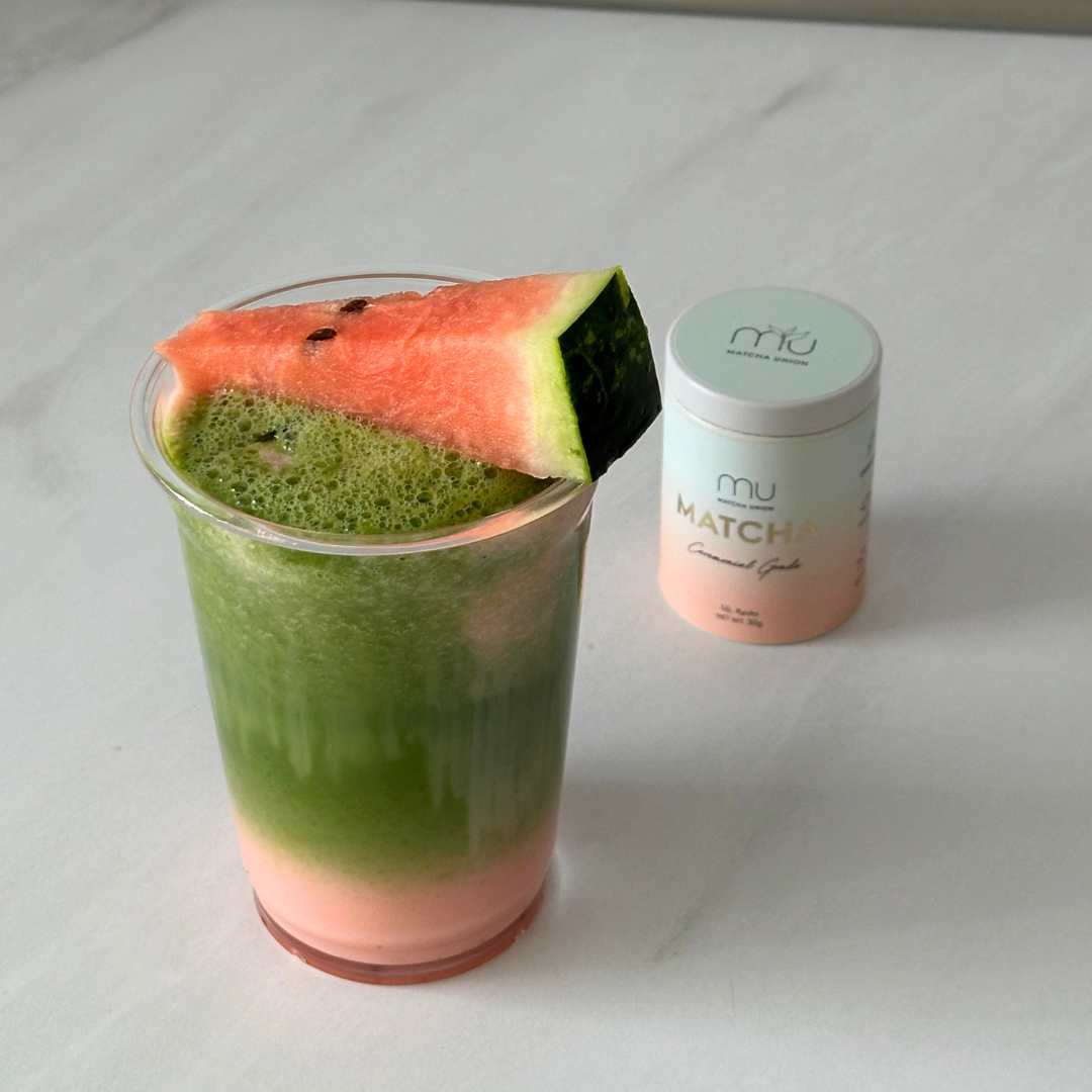 Watermelon Matcha Milkshake