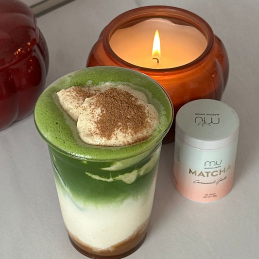 Pumpkin Spice Cream Matcha Latte