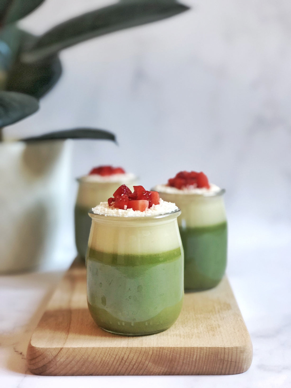 Emma's Coconut Matcha Pudding