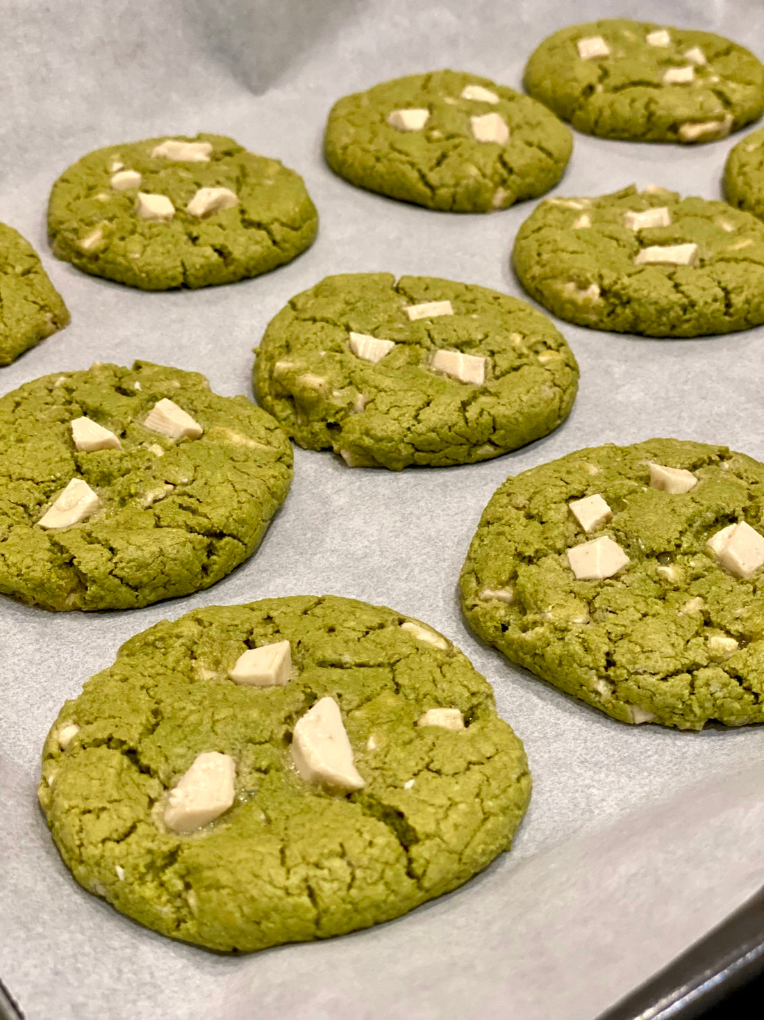 The Best Vegan Matcha White Chocolate Cookies