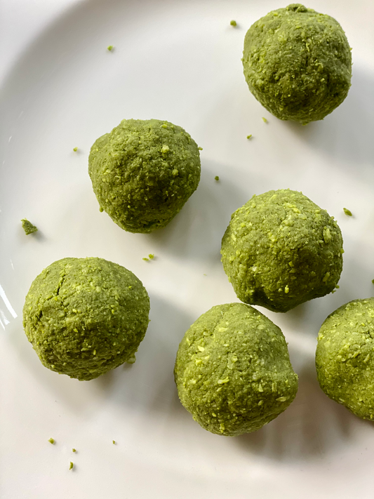 Matcha Coconut Protein Balls