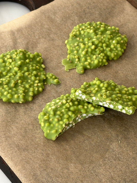 2-Ingredient Crunchy Matcha Crossies