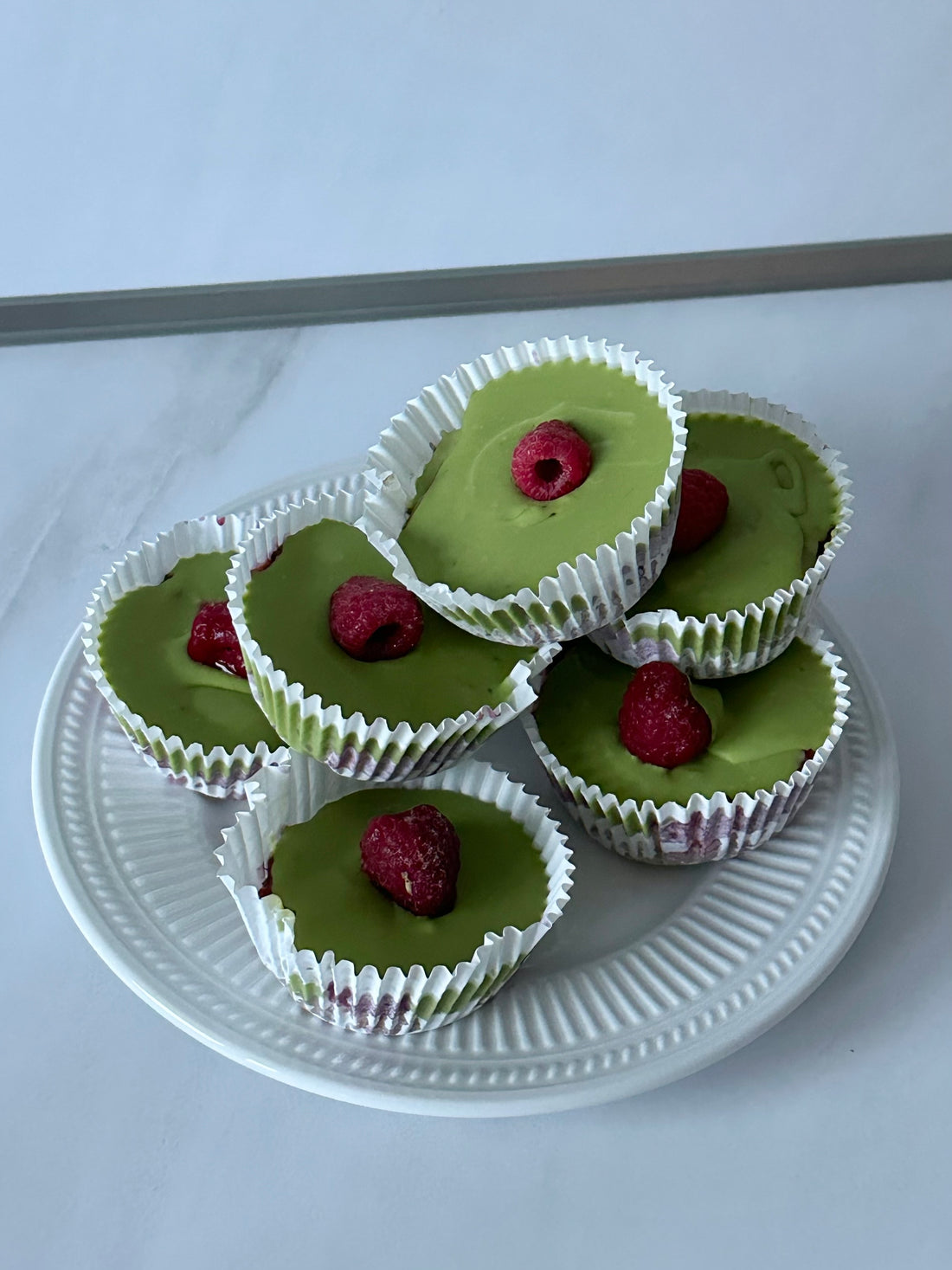 Healthy Matcha Chocolate Muffins