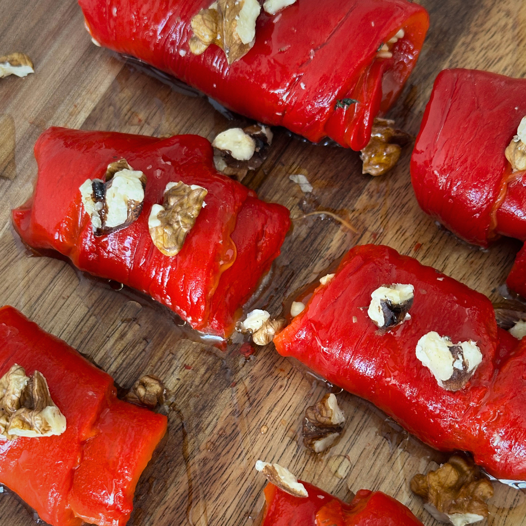 Matcha-Mint Red Pepper Cream Rolls