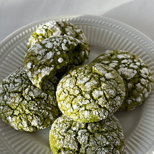 Matcha Apricot Snowballs