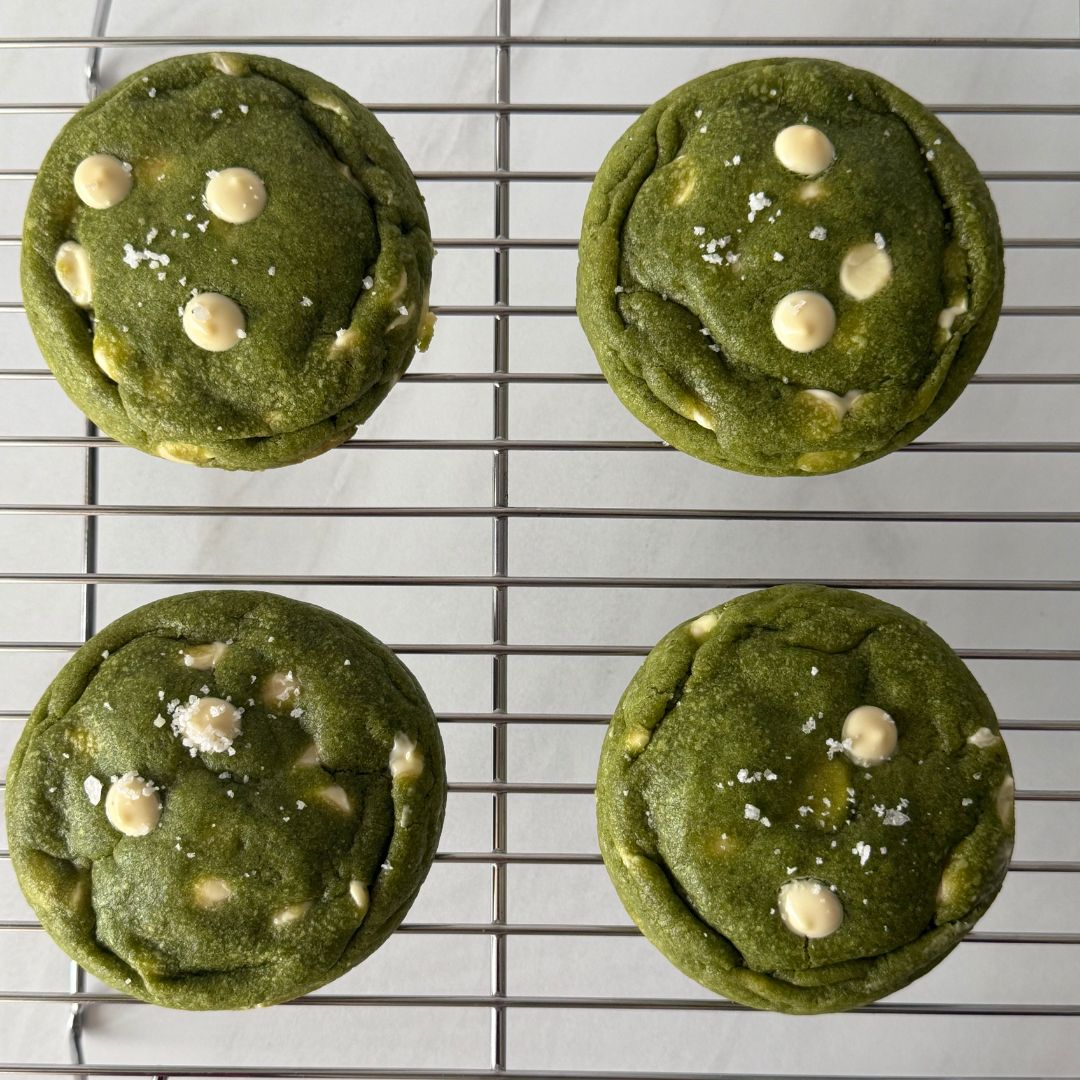 Matcha White Chocolate Chip Cookies