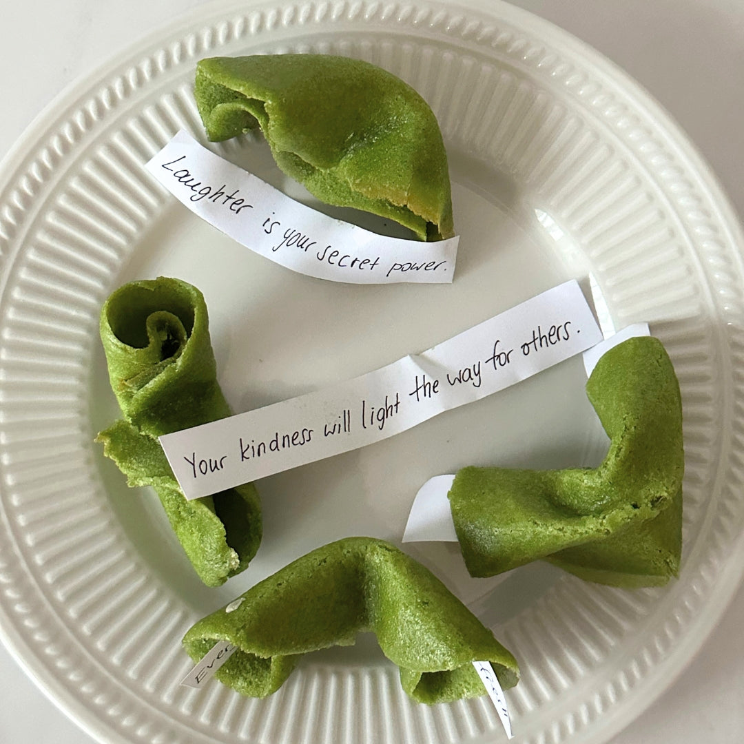 Matcha Fortune Cookies