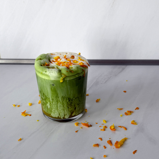 Orange Creamsicle Matcha Latte