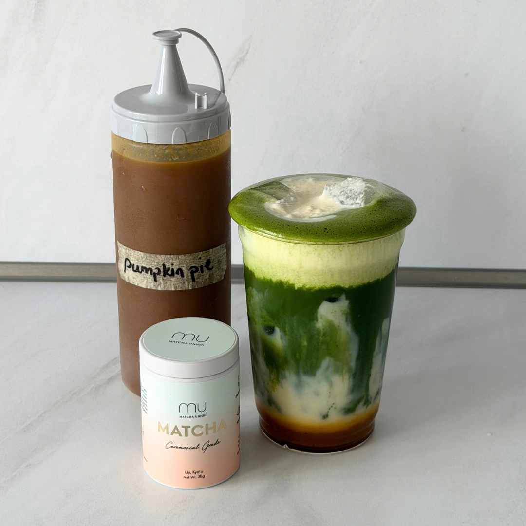 Pumpkin Pie Matcha Latte
