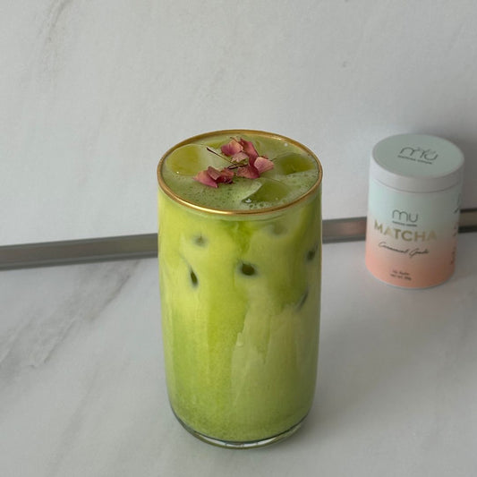 Saffron Matcha Latte