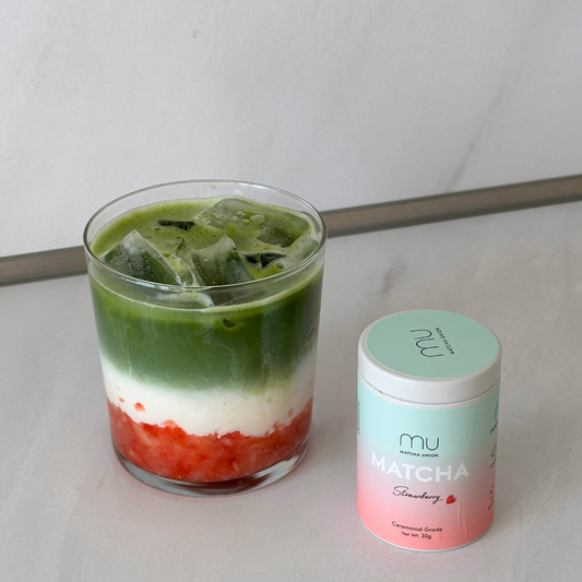 Strawberry Matcha Latte – Double the Strawberry! 🍓🍵✨