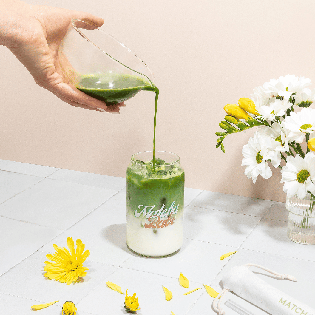 Matcha-Teeschale aus Glas